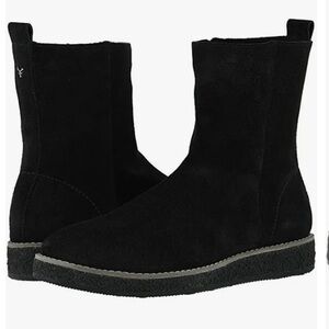 Trask Black Suede Waterproof  Ankle Booties